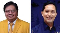 Airlangga Hartarto dan Winata. Foto: ist Airlangga Hartarto dan Winata. Foto: ist