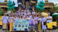 PENGURUS OSIS. guru dan pengawai SMP Sapta Andika menyelanggarakan tirta yatra serangkaian hari suci Siwaratri. Foto: ist