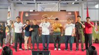 SOSIALISASI gebyar satu tahun menuju Pemilu 2024 di GOR Kebo Iwa Gianyar. Foto: adi SOSIALISASI gebyar satu tahun menuju Pemilu 2024 di GOR Kebo Iwa Gianyar. Foto: adi