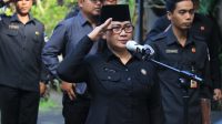 KETUT Ariyani memimpin apel patroli pengawasan kawal hak pilih di Bawaslu Bali, Senin (27/2/2023). Foto: ist KETUT Ariyani memimpin apel patroli pengawasan kawal hak pilih di Bawaslu Bali, Senin (27/2/2023). Foto: ist