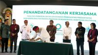 PENANDATANGANAN kerja sama antara BPD Bali dan Perusda Dharma Santhika, dan kelompok tani, Jumat (10/2/2023). Foto: ist PENANDATANGANAN kerja sama antara BPD Bali dan Perusda Dharma Santhika, dan kelompok tani, Jumat (10/2/2023). Foto: ist