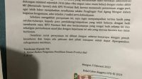 SURAT pernyataan dari Anak Agung Gde Agung, selaku petahana DPD RI cum salah satu bakal calon, menyatakan tidak melanjutkan proses pencalonan, Minggu (5/2/2023). Foto: ist SURAT pernyataan dari Anak Agung Gde Agung, selaku petahana DPD RI cum salah satu bakal calon, menyatakan tidak melanjutkan proses pencalonan, Minggu (5/2/2023). Foto: ist