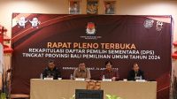 RAPAT pleno penetapan DPS oleh KPU Bali. Foto: ist RAPAT pleno penetapan DPS oleh KPU Bali. Foto: ist