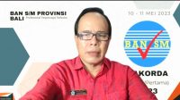 KETUA BAN S/M Bali, I Wayan Suwira, ketika membuka Rakorda tahap I melalui daring, Rabu (10/5/2023). Foto: tra KETUA BAN S/M Bali, I Wayan Suwira, ketika membuka Rakorda tahap I melalui daring, Rabu (10/5/2023). Foto: tra