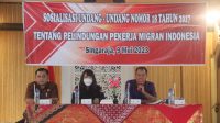 SOSIALISASI perlindungan PMI kepada puluhan mahasiswa di Singaraja. Foto: ist SOSIALISASI perlindungan PMI kepada puluhan mahasiswa di Singaraja. Foto: ist