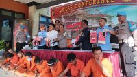 SATRESNARKOBA Polres Gianyar mengungkap lima kasus narkotika dengan delapan tersangka. Foto: ist SATRESNARKOBA Polres Gianyar mengungkap lima kasus narkotika dengan delapan tersangka. Foto: ist
