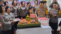 ACARA syukuran HUT ke-75 Polwan RI, di Aula Wisnu Hartono Polres Tabanan, Selasa (5/9/2023). Foto: ist