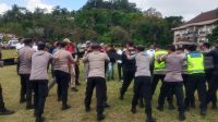 POLRES Bangli melaksanakan latihan simulasi sistem pengamanan kota (sispamkota), Rabu (4/10/2023). Foto: ist POLRES Bangli melaksanakan latihan simulasi sistem pengamanan kota (sispamkota), Rabu (4/10/2023). Foto: ist