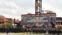 UPACARA HUT ke-78 Korps Brigade Mobil (Brimob) Polri tahun 2023 di Lapangan Iptu S. Soetardjo, Mako Brimob, Tohpati, Denpasar Timur, Kamis (16/11/2023). Foto: ist UPACARA HUT ke-78 Korps Brigade Mobil (Brimob) Polri tahun 2023 di Lapangan Iptu S. Soetardjo, Mako Brimob, Tohpati, Denpasar Timur, Kamis (16/11/2023). Foto: ist