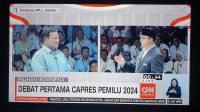 TANGKAPAN layar saat capres nomor urut 1, Anies Baswedan; bertanya kepada capres nomor urut 2, Prabowo Subianto, dalam debat capres yang dilangsungkan KPU RI, Selasa (12/12/2023) malam lalu. Foto: hen TANGKAPAN layar saat capres nomor urut 1, Anies Baswedan; bertanya kepada capres nomor urut 2, Prabowo Subianto, dalam debat capres yang dilangsungkan KPU RI, Selasa (12/12/2023) malam lalu. Foto: hen