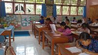 SELEKSI siswa berprestasi jenjang SD yang diselenggarakan Disdikpora Kota Denpasar, Kamis (25/4/2024) di SDN Tulangampiang. Foto: tra