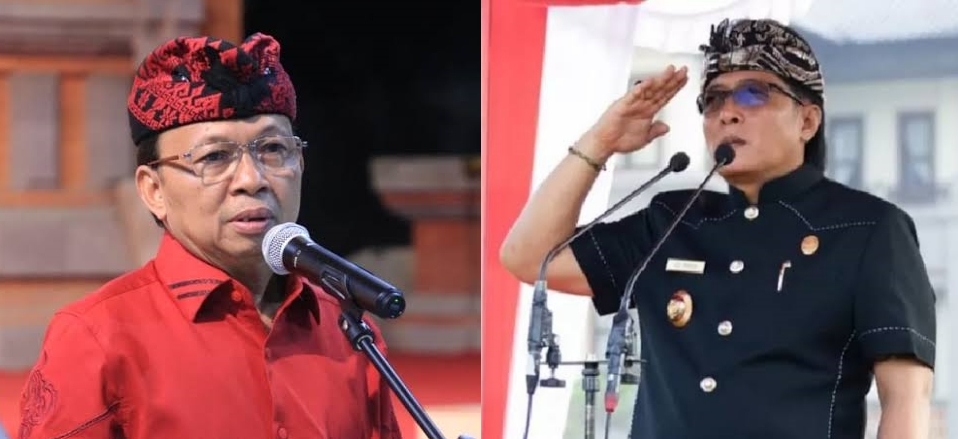 Wayan Koster dan Giri Prasta. Foto: ist