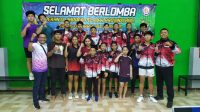 KONTINGEN cabang olahraga bulu tangkis Kota Denpasar foto bersama setelah meraih juara umum. Kontingen Kota Denpasar dipastikan mengunci gelar juara umum Pekan Olahraga Pelajar (Porjar) Provinsi Bali 2024. Foto: ist KONTINGEN cabang olahraga bulu tangkis Kota Denpasar foto bersama setelah meraih juara umum. Kontingen Kota Denpasar dipastikan mengunci gelar juara umum Pekan Olahraga Pelajar (Porjar) Provinsi Bali 2024. Foto: ist