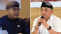 Wayan Wirka dan I Dewa Agung Gede Lidartawan. Foto: hen Wayan Wirka dan I Dewa Agung Gede Lidartawan. Foto: hen