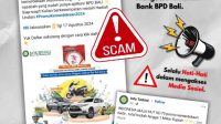 ILUSTRASI. Bank BPD Bali mengimbau masyarakat untuk lebih berhati-hati, dan waspada dalam menghadapi berbagai modus penipuan ini dan berbagaiinformasi hoaks yang beredar. Foto: ist ILUSTRASI. Bank BPD Bali mengimbau masyarakat untuk lebih berhati-hati, dan waspada dalam menghadapi berbagai modus penipuan ini dan berbagaiinformasi hoaks yang beredar. Foto: ist