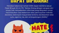 PESAN kamtibmas dari Tim Siber Operasi Cipkon Agung 2024 untuk mencegah penyebaran konten hoaks atau bernada kebencian dengan motif SARA. Foto: ist PESAN kamtibmas dari Tim Siber Operasi Cipkon Agung 2024 untuk mencegah penyebaran konten hoaks atau bernada kebencian dengan motif SARA. Foto: ist