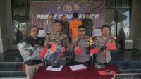 SATRESKRIM Polres Bangli, Bali menggelar pers rilis kasus pembunuhan di Kintamani, Kamis (1/8/2024). Foto: ist SATRESKRIM Polres Bangli, Bali menggelar pers rilis kasus pembunuhan di Kintamani, Kamis (1/8/2024). Foto: ist