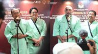 PASLON Koster-Giri Prasta dan Muliawan Arya (De Gajah)-Agus Suradnyana dalam jumpa pers usai menjalani tes kesehatan di RS Bali Mandara Denpasar, Minggu (1/9/2024). Foto: ist PASLON Koster-Giri Prasta dan Muliawan Arya (De Gajah)-Agus Suradnyana dalam jumpa pers usai menjalani tes kesehatan di RS Bali Mandara Denpasar, Minggu (1/9/2024). Foto: ist