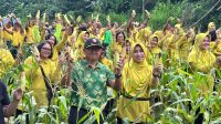 DANRINDAM IX/Udayana Kolonel Inf. Didit Hari Prasetyo Putro bersama Ketua Persit KCK Cabang X Rindam PD IX/Udayana, Nyonya Ina Didit Hari, melaksanakan panen jagung dan menanam cabai di lahan perkebunan Lapangan Tembak Badar Rindam IX/Udayana, Selasa (18/3/2025). Foto: ist DANRINDAM IX/Udayana Kolonel Inf. Didit Hari Prasetyo Putro bersama Ketua Persit KCK Cabang X Rindam PD IX/Udayana, Nyonya Ina Didit Hari, melaksanakan panen jagung dan menanam cabai di lahan perkebunan Lapangan Tembak Badar Rindam IX/Udayana, Selasa (18/3/2025). Foto: ist