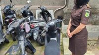 SEPEDA motor hasil sitaan perkara pidana yang belum diambil pemiliknya. Foto: ist SEPEDA motor hasil sitaan perkara pidana yang belum diambil pemiliknya. Foto: ist