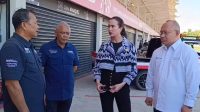 MENTERI Pariwisata, Widiyanti Putri Wardhana (dua kanan), saat mengunjungi Sirkuit Mandalika, Loteng untuk mengecek kesiapan MotoGP Indonesia 2025. Foto: ist