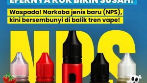 BNN mengingatkan ada modus baru di balik liquid vape. Kini, berbagai zat narkotika, seperti ketamin, tetrahydrocannabinol (THC), dan synthetic cannabinoid (ganja sintesis), etomidate (narkoba jenis baru/NPS) dicampur ke dalam cairan vape. Foto: ist