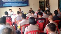 PEMBINAAN Etika Profesional Polri (KEPP) kepada seluruh personel Polsek Sukawati. Foto: ist