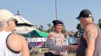 SATUAN Polairud melaksanakan patroli rutin di sepanjang Pantai Masceti, Desa Medahan, Kecamatan Blahbatuh, Gianyar. Foto: ist