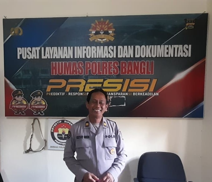 PS Kasihumas Polres Bangli, Iptu I Ketut Gede Ratwijaya. Foto: ist