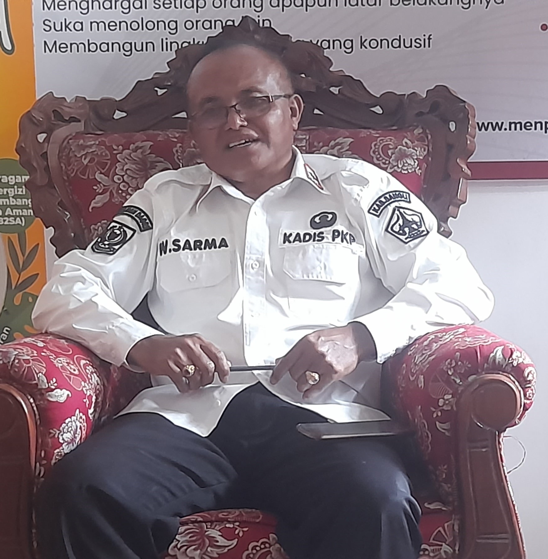 KEPALA Dinas PKP Bangli, I Wayan Sarma. Foto: ist