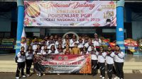 KONTINGEN PGRI Bali foto bersama saat Pekan Olahraga, Seni, dan Pembelajaran (Porsenijar) PGRI Nasional III tahun 2025 berlangsung sejak Rabu (26/11/2025) hingga 28 November 2025 di Universitas Pendidikan Indonesia (UPI) Bandung. Foto: ist KONTINGEN PGRI Bali foto bersama saat Pekan Olahraga, Seni, dan Pembelajaran (Porsenijar) PGRI Nasional III tahun 2025 berlangsung sejak Rabu (26/11/2025) hingga 28 November 2025 di Universitas Pendidikan Indonesia (UPI) Bandung. Foto: ist