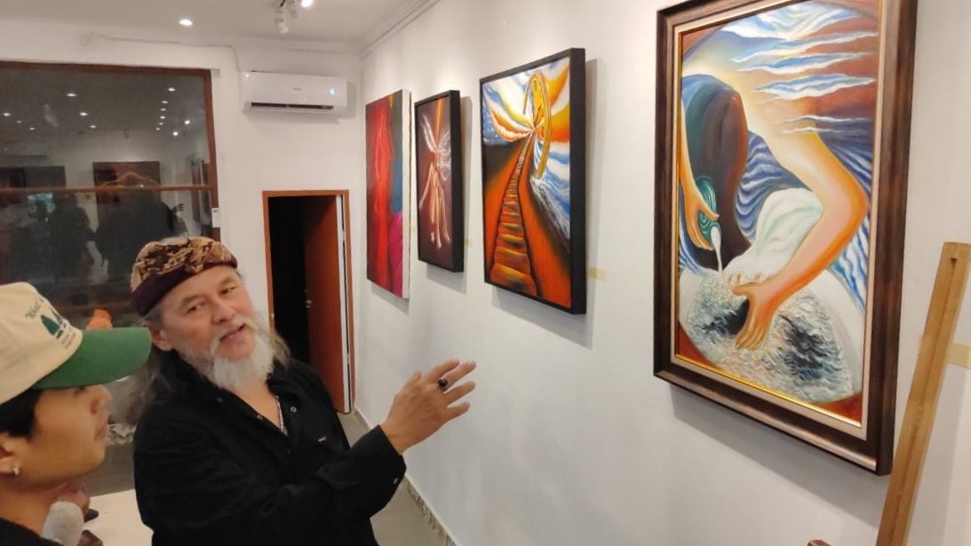 SUASANA pembukaan pameran Soul Art di Balimoon Art Space, Kemenuh, Gianyar. Foto: ist