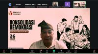 KOMISIONER Bawaslu Bali, I Wayan Wirka, saat Konsolidasi Demokrasi bersama Pemantau Pemilu” yang digelar secara daring, Kamis (26/2/2026). Foto: ist KOMISIONER Bawaslu Bali, I Wayan Wirka, saat Konsolidasi Demokrasi bersama Pemantau Pemilu” yang digelar secara daring, Kamis (26/2/2026). Foto: ist