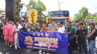 BUPATI Satria bersama Kapolres Klungkung melepas program mudik gratis, Senin (16/3/2026) di Mako Polres Klungkung. Foto: ist BUPATI Satria bersama Kapolres Klungkung melepas program mudik gratis, Senin (16/3/2026) di Mako Polres Klungkung. Foto: ist