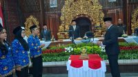 ACARA pengambilan sumpah janji dan pelantikan PNS berlangsung di Wantilan Sabha Prakerthi, Kantor Bupati Karangasem, Rabu (15/4/2026). Foto: ist ACARA pengambilan sumpah janji dan pelantikan PNS berlangsung di Wantilan Sabha Prakerthi, Kantor Bupati Karangasem, Rabu (15/4/2026). Foto: ist
