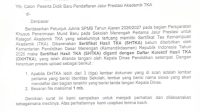 TANGKAPAN layar surat yang diterbitkan Disdikpora Kota Denpasar pada Jumat (19/6/2026) prihal informasi khusus SPMB Jalur Prestasi TKA. Foto: ist TANGKAPAN layar surat yang diterbitkan Disdikpora Kota Denpasar pada Jumat (19/6/2026) prihal informasi khusus SPMB Jalur Prestasi TKA. Foto: ist