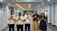 BAWASLU Kabupaten Badung menyasar Universitas Pendidikan Nasional (Undiknas) untuk memperkuat pendidikan demokrasi dan pengawasan partisipatif di masa non-tahapan, melalui audiensi di kampus Undiknas, Rabu (22/7/2026). Foto: ist BAWASLU Kabupaten Badung menyasar Universitas Pendidikan Nasional (Undiknas) untuk memperkuat pendidikan demokrasi dan pengawasan partisipatif di masa non-tahapan, melalui audiensi di kampus Undiknas, Rabu (22/7/2026). Foto: ist