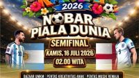 KEMERIAHAN Piala Dunia FIFA 2026 tampak merebak di berbagai tempat di Indonesia, termasuk di Kota Denpasar yang menjadi Ibu Kota Provinsi Bali. Salah satunya acara Nobar yang dikemas dengan tajuk "Festival Rakyat 2026 : Bazaar UMKM, Hiburan Rakyat dan Nonton Bareng" yang dihelat di Lapangan Puputan Badung 15 - 19 Juli 2026 pukul 16.00 WITA - selesai. Gelaran ini merupakan kolaborasi Kodam IX Udayana, Kadin Bali serta Pemerintah Kota Denpasar. Foto: ist KEMERIAHAN Piala Dunia FIFA 2026 tampak merebak di berbagai tempat di Indonesia, termasuk di Kota Denpasar yang menjadi Ibu Kota Provinsi Bali. Salah satunya acara Nobar yang dikemas dengan tajuk "Festival Rakyat 2026 : Bazaar UMKM, Hiburan Rakyat dan Nonton Bareng" yang dihelat di Lapangan Puputan Badung 15 - 19 Juli 2026 pukul 16.00 WITA - selesai. Gelaran ini merupakan kolaborasi Kodam IX Udayana, Kadin Bali serta Pemerintah Kota Denpasar. Foto: ist