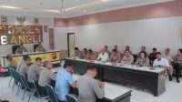 KAPOLRES Bangli, AKBP Anggun Adhika Putra, didampingi Wakapolres Kompol I Gede Sudyatmaja saat memimpin rapat Analisa dan Evaluasi Gangguan Kamtibmas di Polres Bangli, Rabu (26/8/2026). Foto: ist KAPOLRES Bangli, AKBP Anggun Adhika Putra, didampingi Wakapolres Kompol I Gede Sudyatmaja saat memimpin rapat Analisa dan Evaluasi Gangguan Kamtibmas di Polres Bangli, Rabu (26/8/2026). Foto: ist