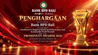 BANK BPD Bali meraih penghargaan Prominent Awards 2026 kategori Excellence in Regional Banking Performance and Sustainable Profit Growth di Grand Studio Metro TV, Jakarta, Rabu malam (23/9/2026). Foto: ist BANK BPD Bali meraih penghargaan Prominent Awards 2026 kategori Excellence in Regional Banking Performance and Sustainable Profit Growth di Grand Studio Metro TV, Jakarta, Rabu malam (23/9/2026). Foto: ist