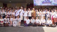 PDAM KLUNGKUNG BUPATI Satria bersama Wabup Tjok Surya menghadiri HUT ke-34 Perumda Air Minum Panca Mahottama, Senin (14/9/2026). Foto: ist