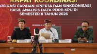 RAPAT Koordinasi Evaluasi Capaian Kinerja dan Sinkronisasi Hasil Analisis Data PDPB KPU RI Semester II Tahun 2026 yang digelar daring, Kamis (10/9/2026). Foto: ist RAPAT Koordinasi Evaluasi Capaian Kinerja dan Sinkronisasi Hasil Analisis Data PDPB KPU RI Semester II Tahun 2026 yang digelar daring, Kamis (10/9/2026). Foto: ist