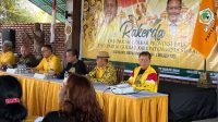 RAKERDA dan pelantikan pengurus DPD Golkar Bali serta kabupaten/kota di Denpasar, Sabtu (3/10/2026). Foto: ist RAKERDA dan pelantikan pengurus DPD Golkar Bali serta kabupaten/kota di Denpasar, Sabtu (3/10/2026). Foto: ist